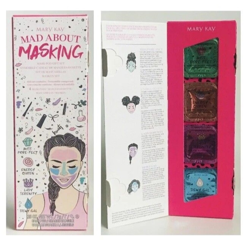 2 x MARY KAY MAD ABOUT MASKING Mask Gift Set LIMITED EDITION 4 pods each box